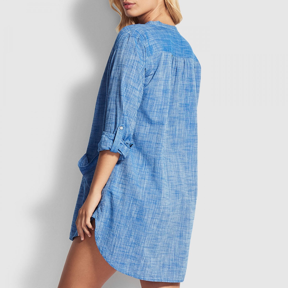 Джинсовая туника для пляжа