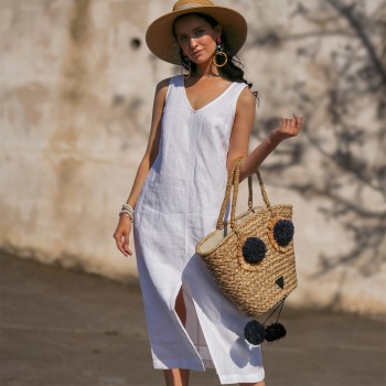 Купить женские белые льняные платья в интернет магазине security58.ru | Страница 2