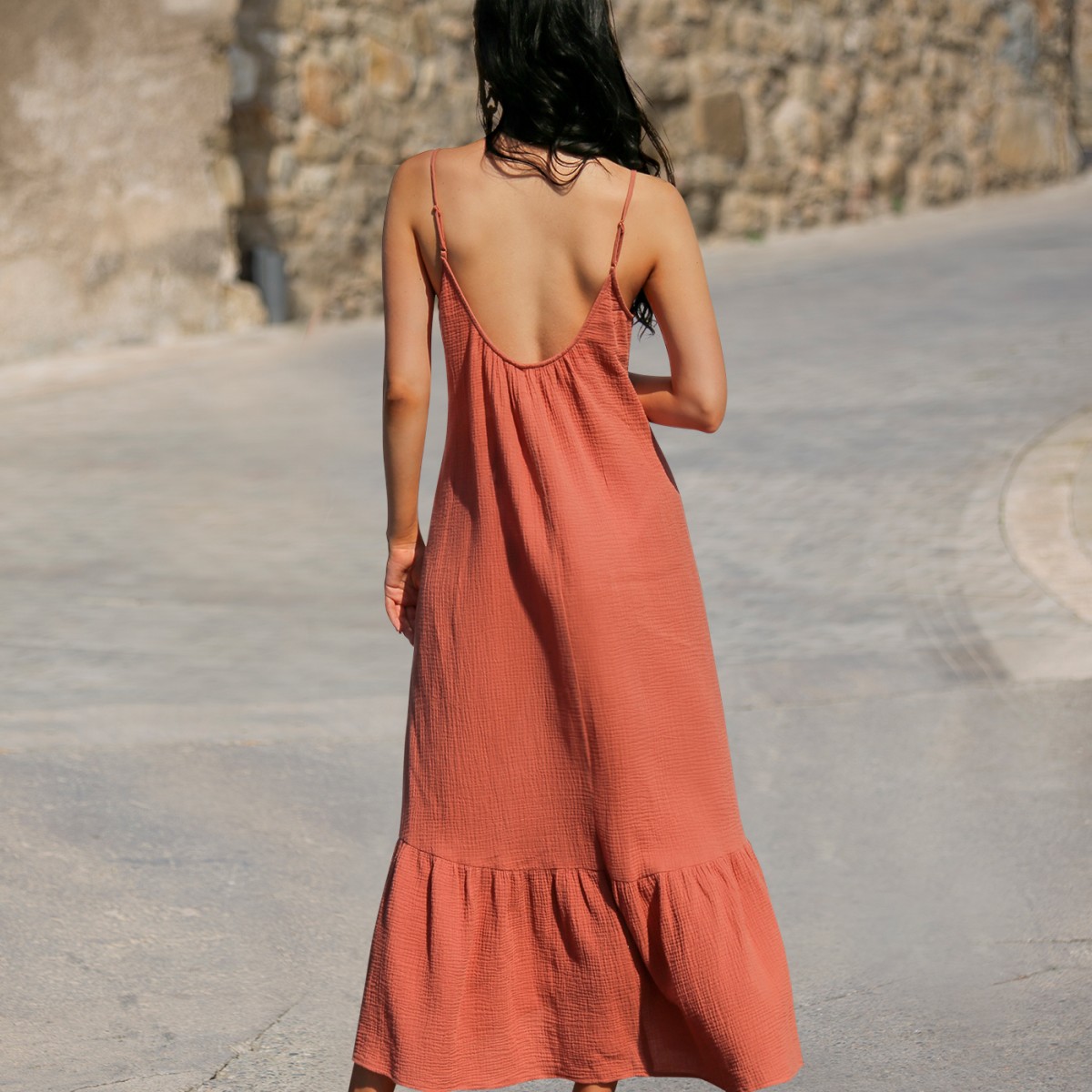 Пляжное платье макси