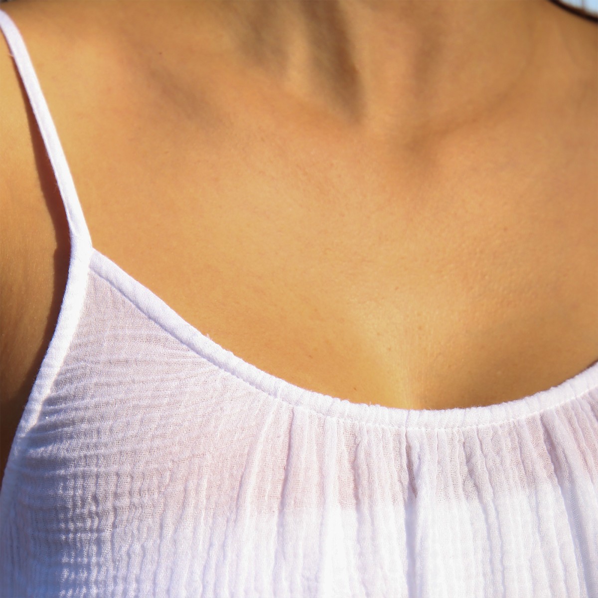 Белое платье макси