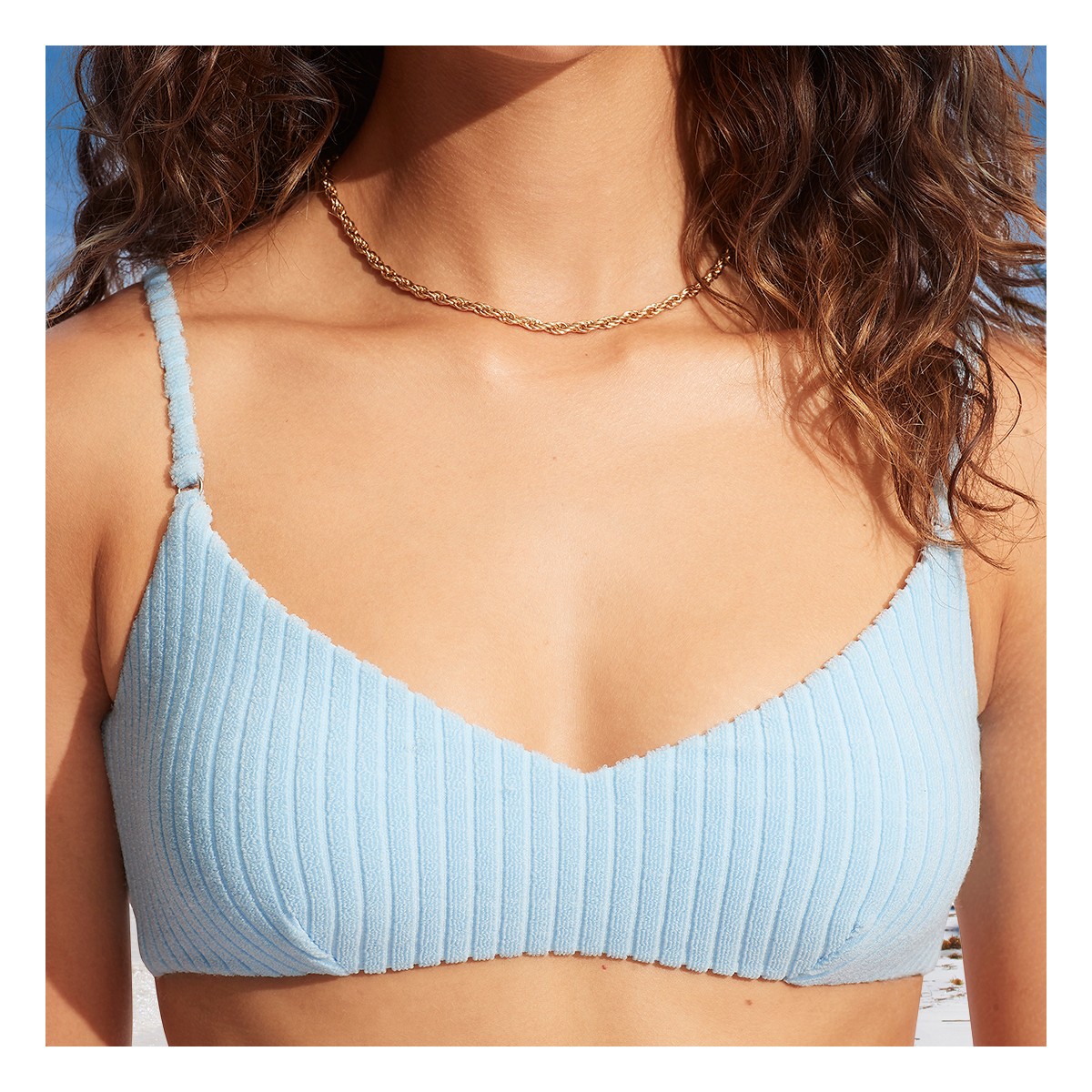 Голубой купальник бралет Havana